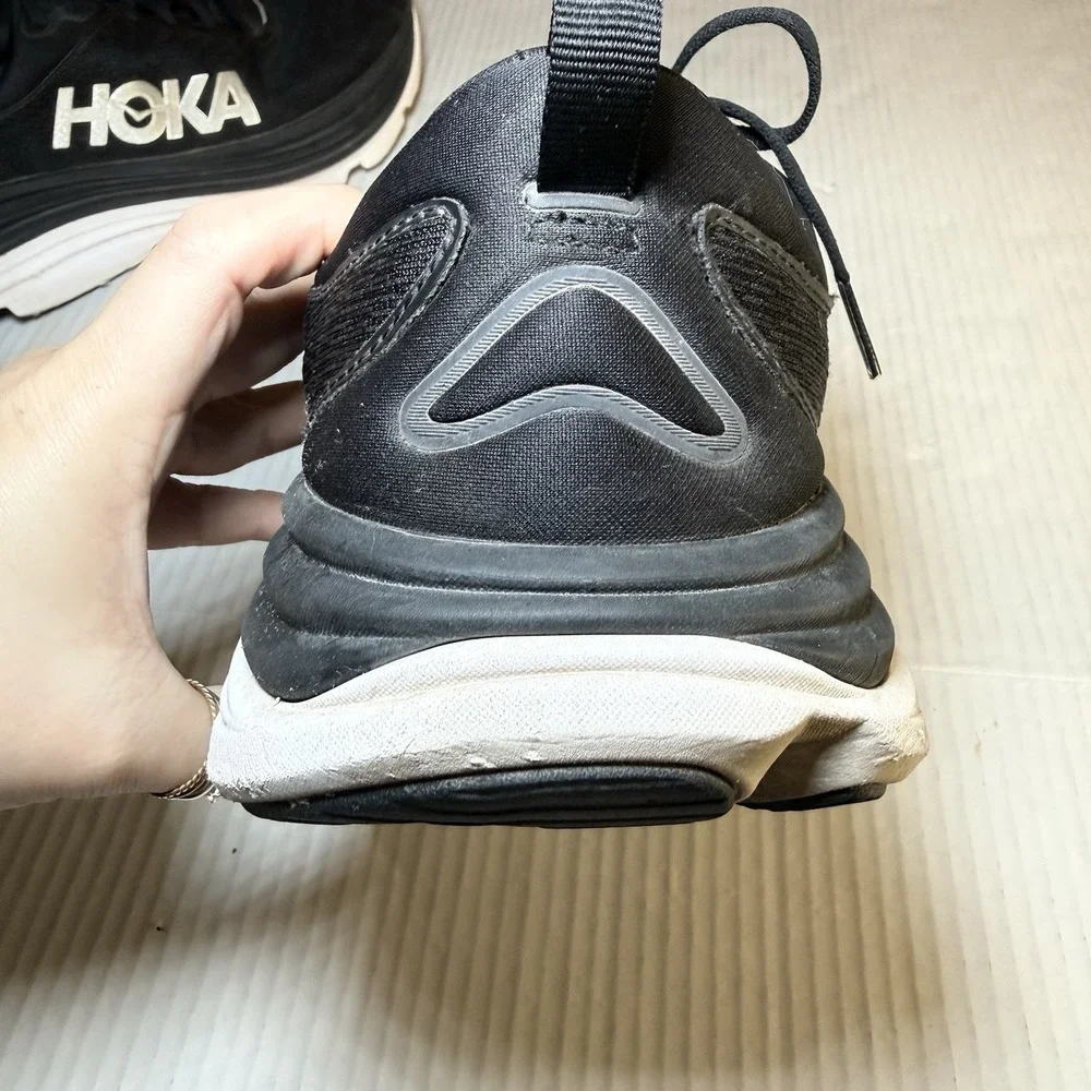 HOKA ONE ONE GAVIOTA 5 Black Running Shoes Sneakers Men's Sz 12.5 EE